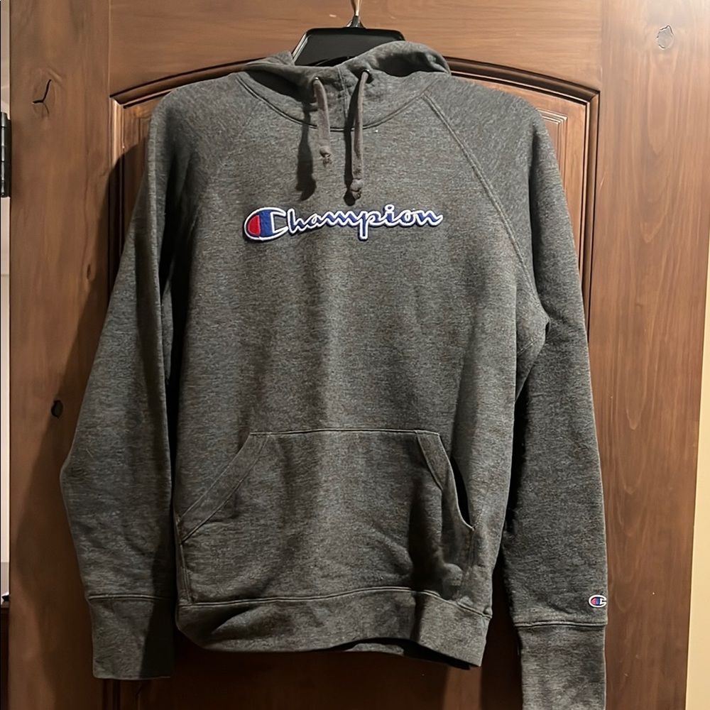 Champion Gray Sweatshirt Classic Athletic Design